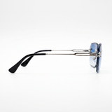 GLENZO Diamond Rimless | Blau Silber