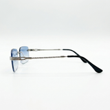 GLENZO Diamond Rimless | Schwarz Gold