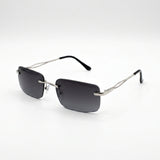 GLENZO Diamond Rimless | Schwarz Silber