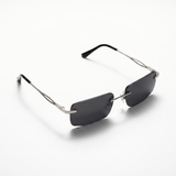 GLENZO Diamond Rimless | Schwarz Silber