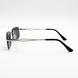 GLENZO Diamond Rimless | Schwarz Silber