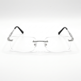 Diamond Rimless Brille | Gold Klar