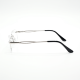 Diamond Rimless Brille | Gold Klar